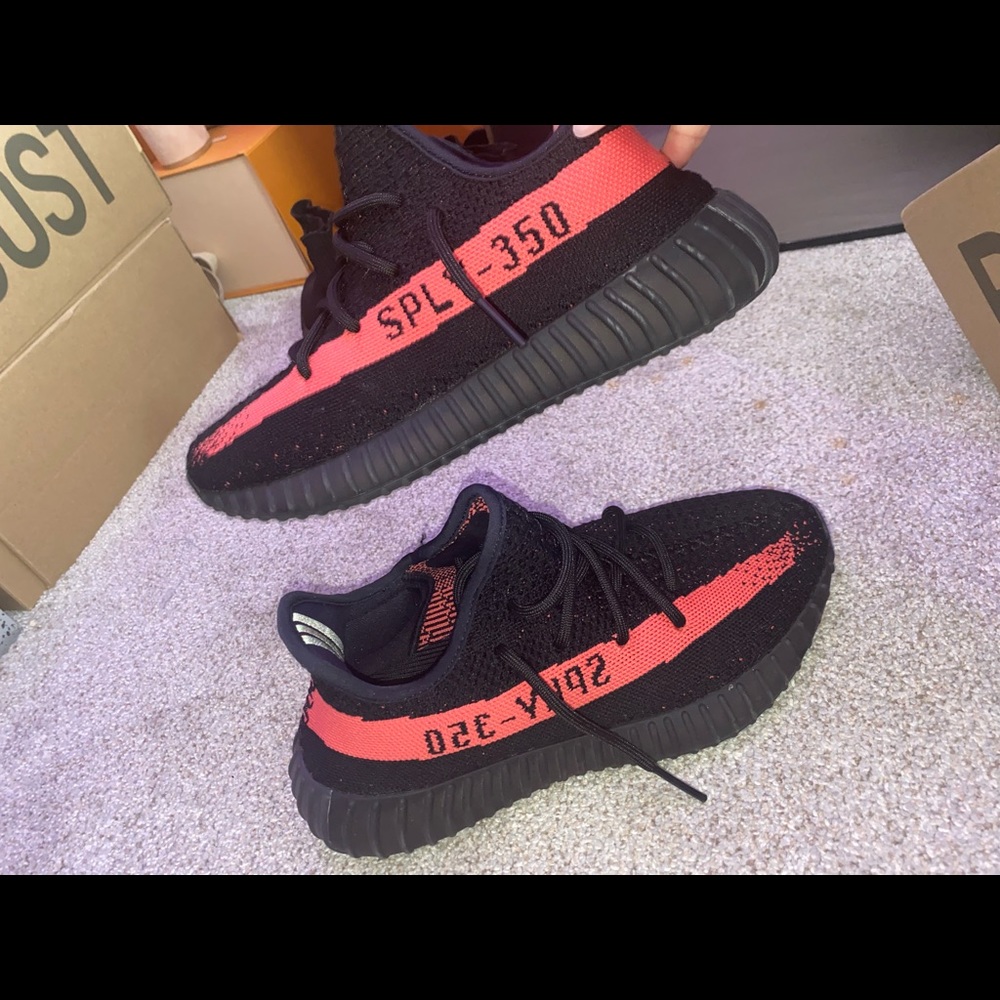 yeezy 350 Core red